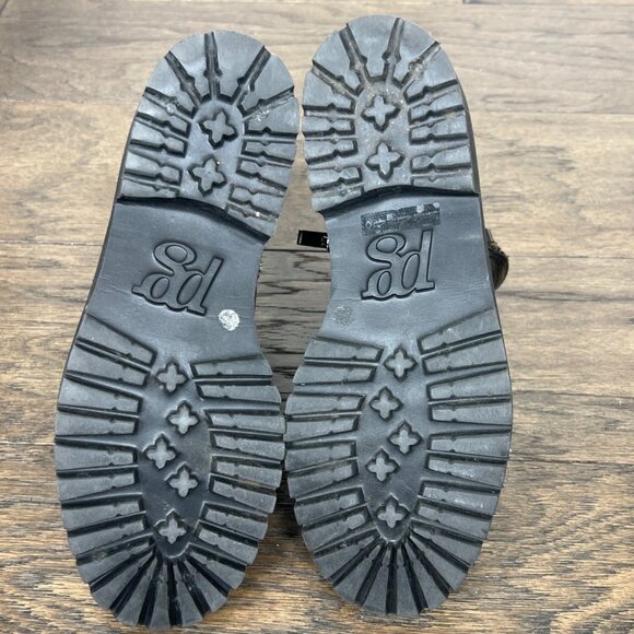 \PAUL GREEN Natick Faux Fur Lined Boot Crinkle Leather Black Women's Sz 6 US - Picture 9 of 11